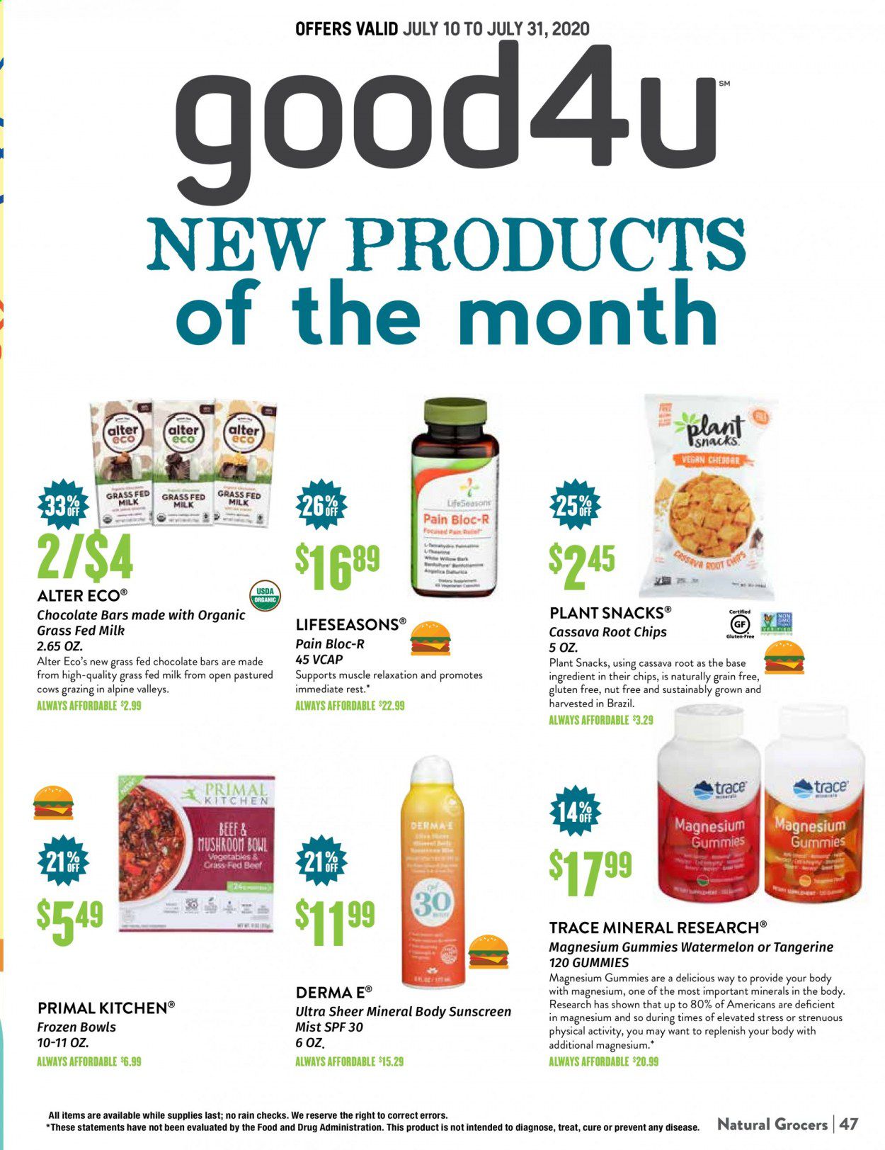 Natural Grocers Weekly Ad July 10 to July 31
