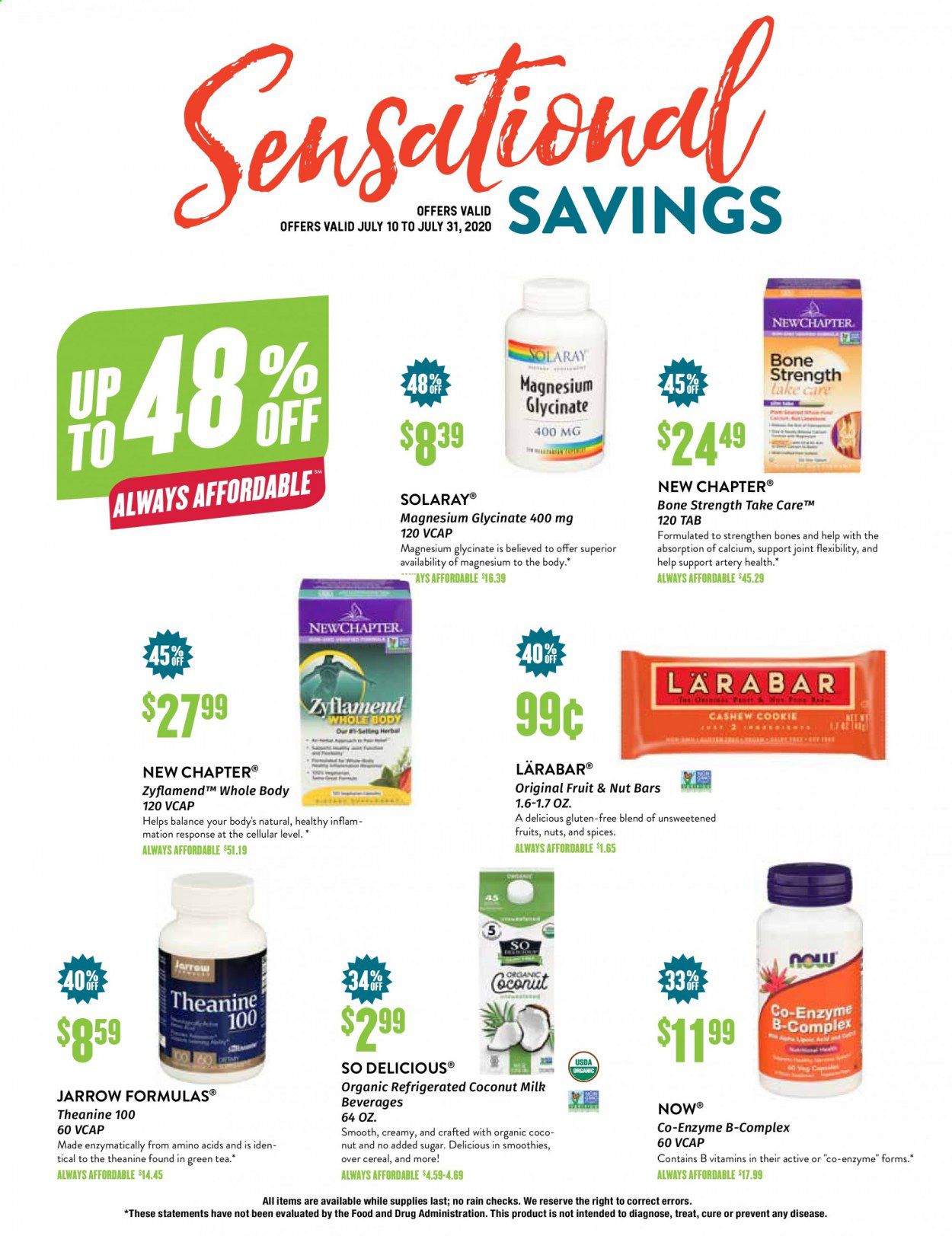 Natural Grocers Weekly Ad July 10 to July 31