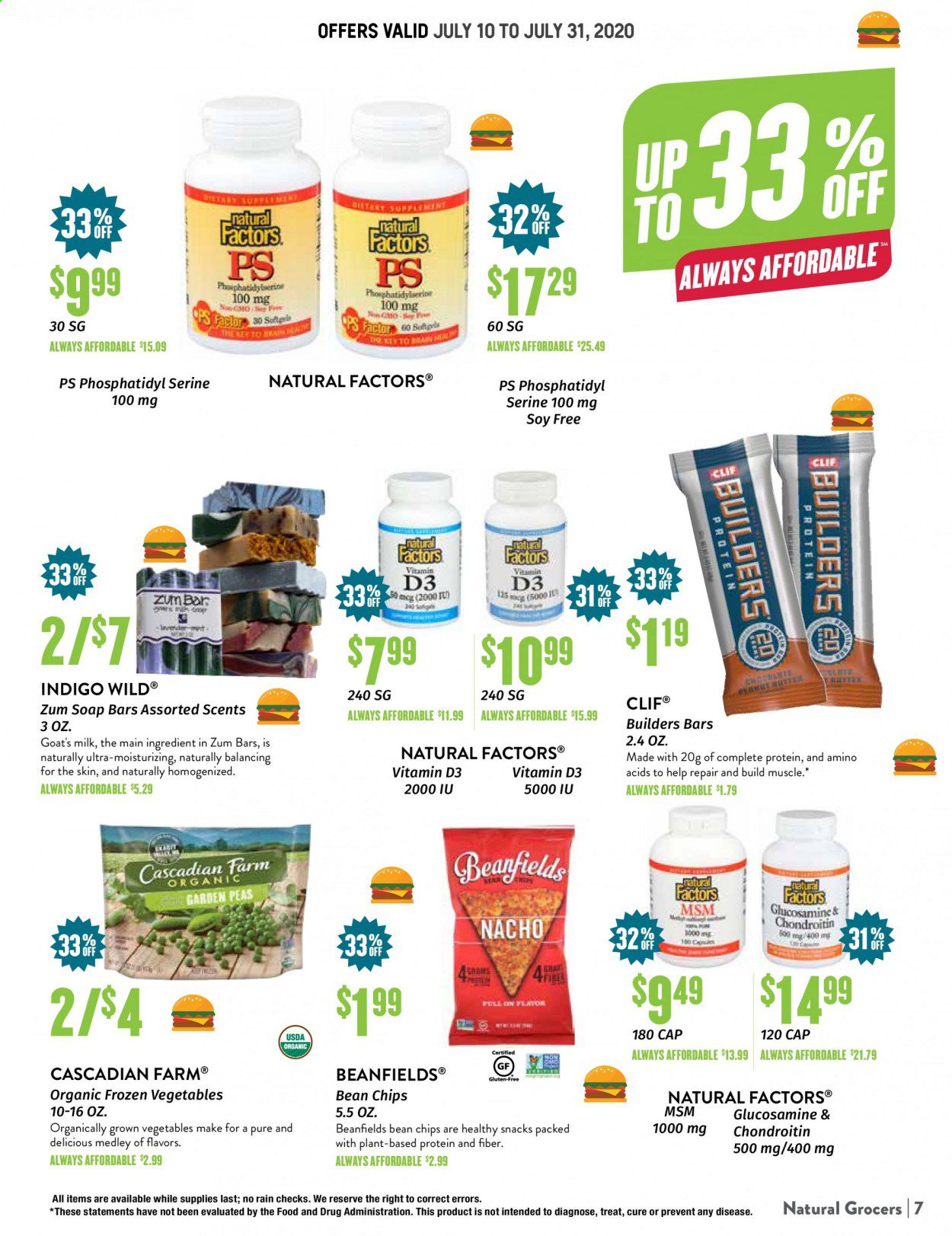Natural Grocers Weekly Ad July 10 to July 31