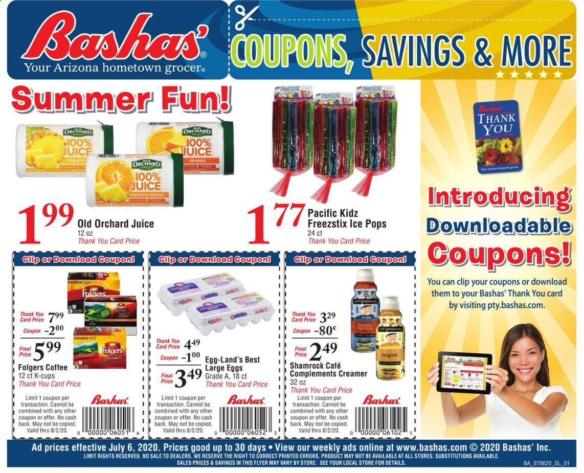 Bashas (AZ) Weekly Ad July 6 to August 4