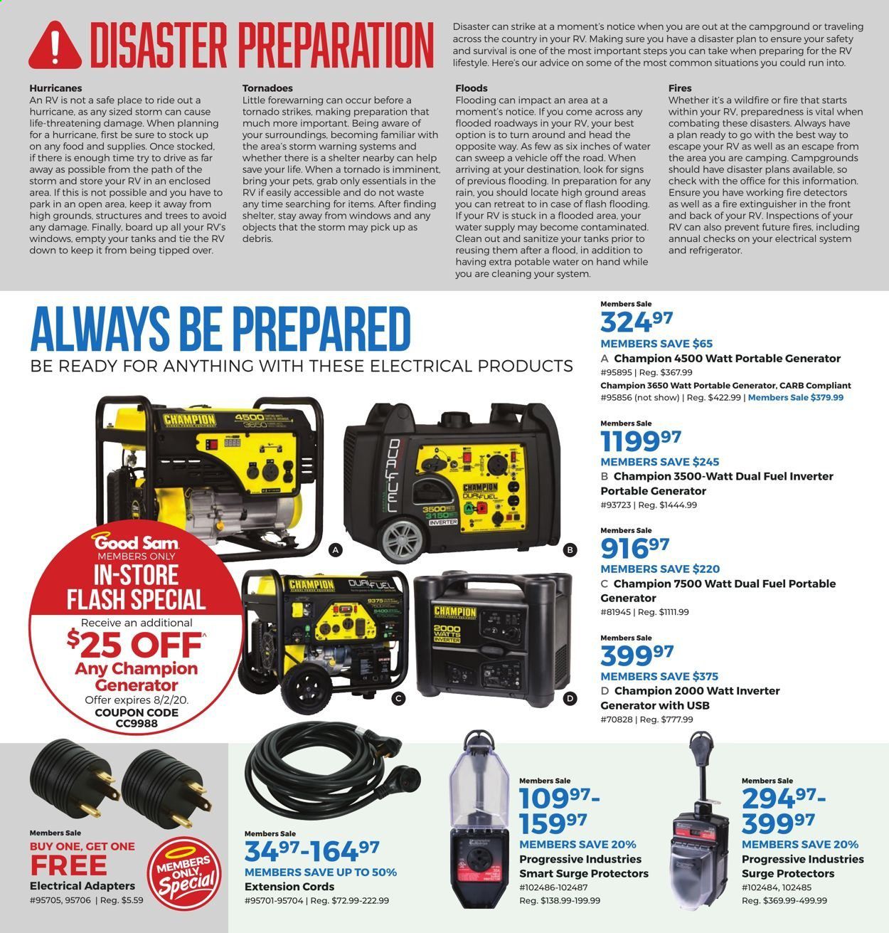 Camping World Weekly Ad July 1 to August 2