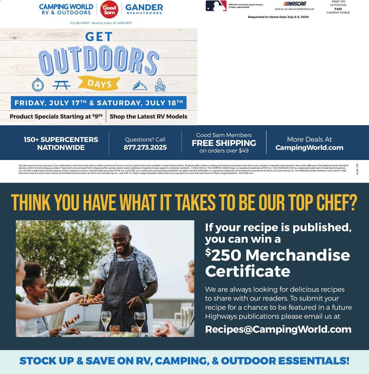 Camping World Weekly Ad July 1 to August 2