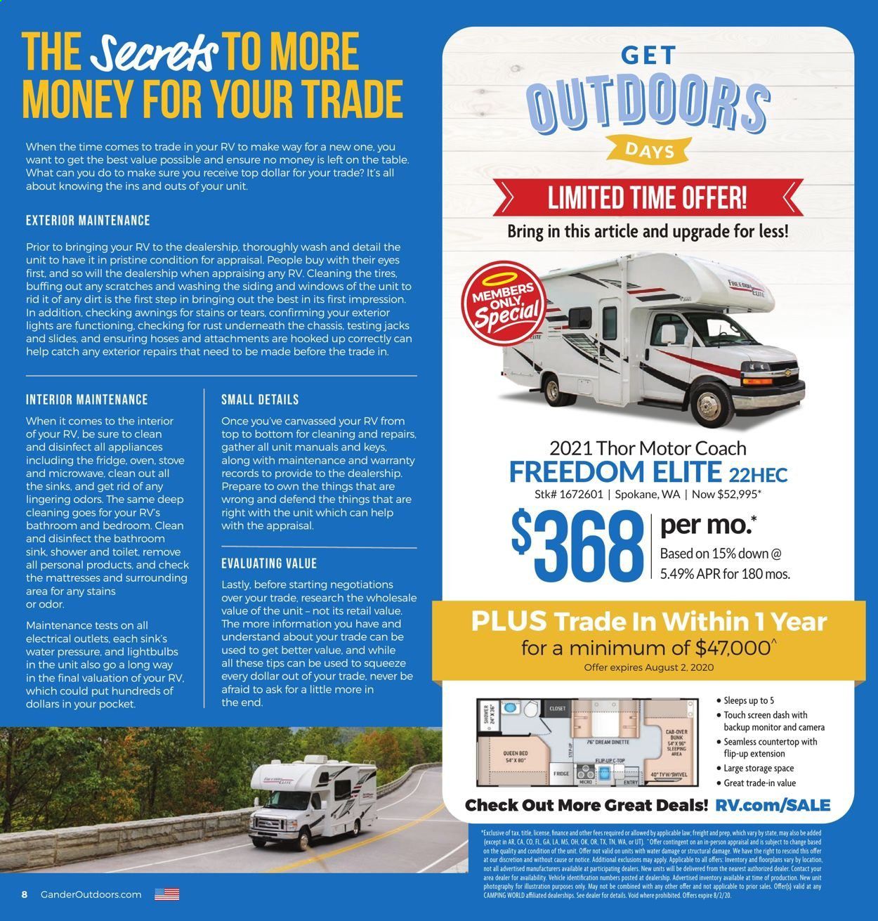 Camping World Weekly Ad July 1 to August 2