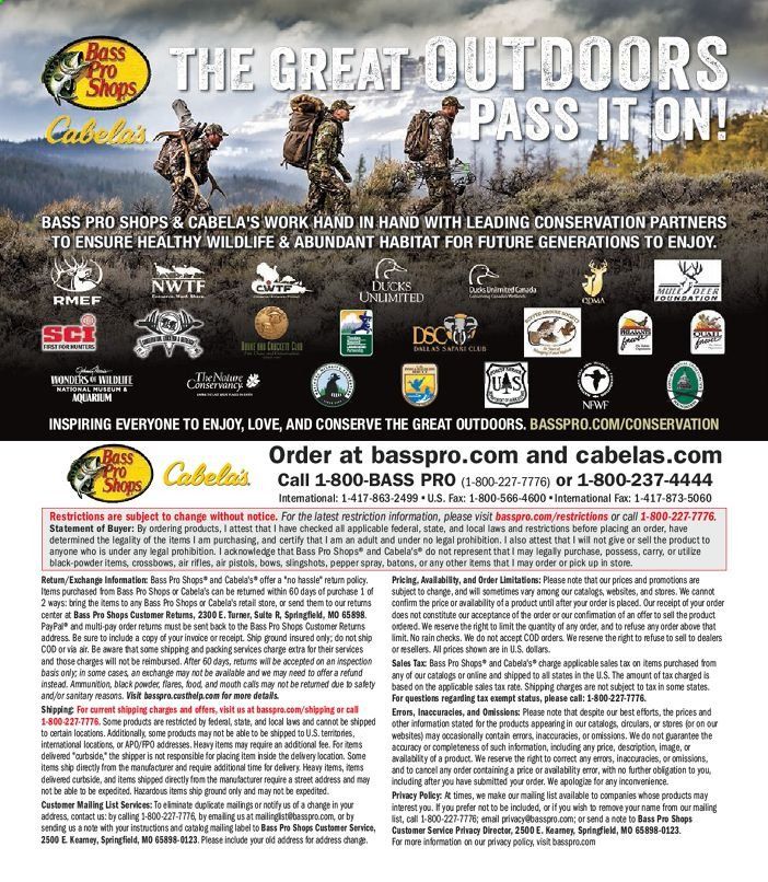 Bass Pro Shops Weekly Ad July 1 to December 26