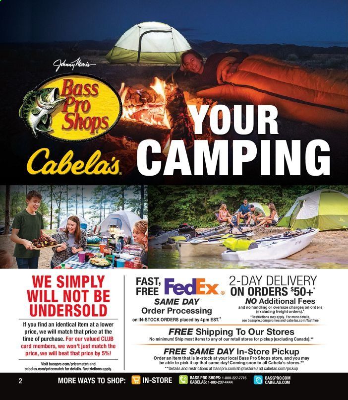 Bass Pro Shops Weekly Ad July 1 to August 15
