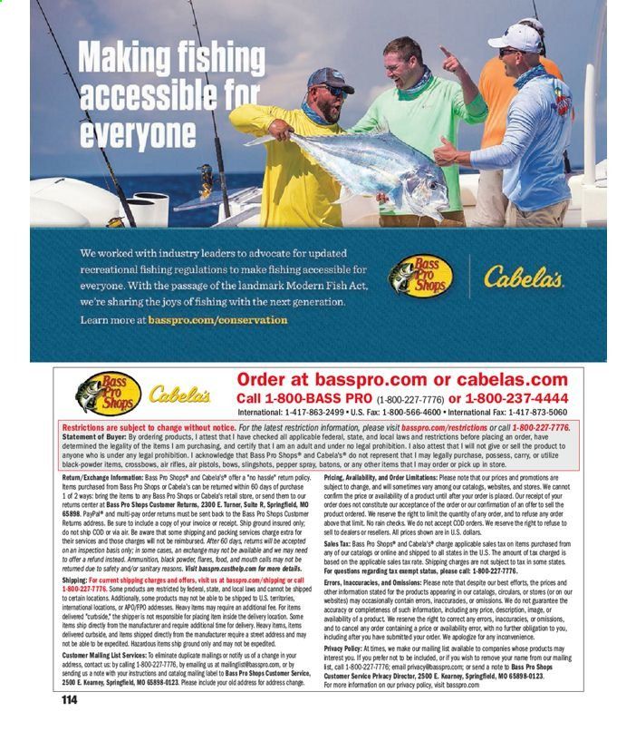Bass Pro Shops Weekly Ad July 1 to January 1