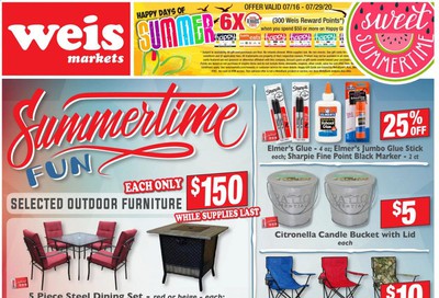 Weis Weekly Ad July 16 to August 27