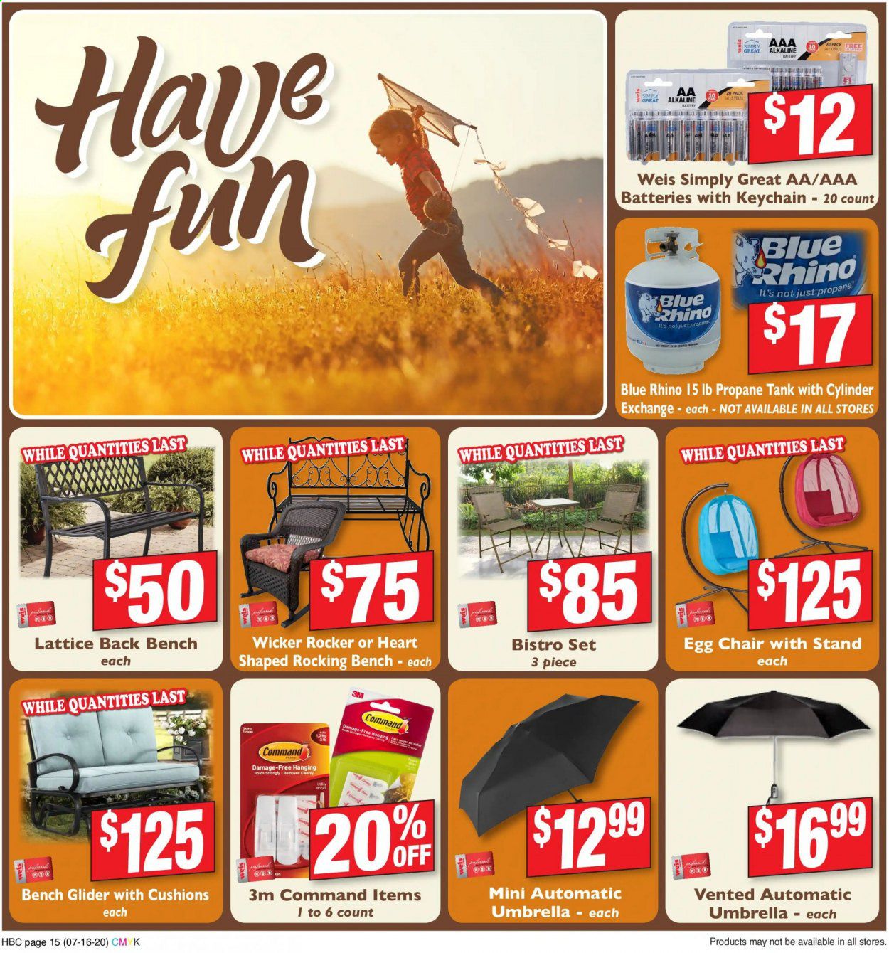 Weis Weekly Ad July 16 to August 27