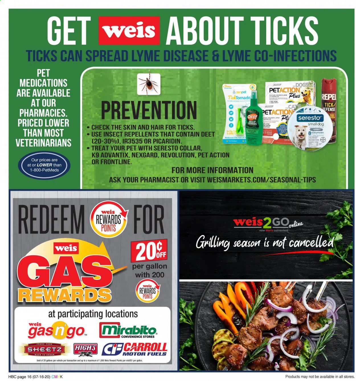 Weis Weekly Ad July 16 to August 27