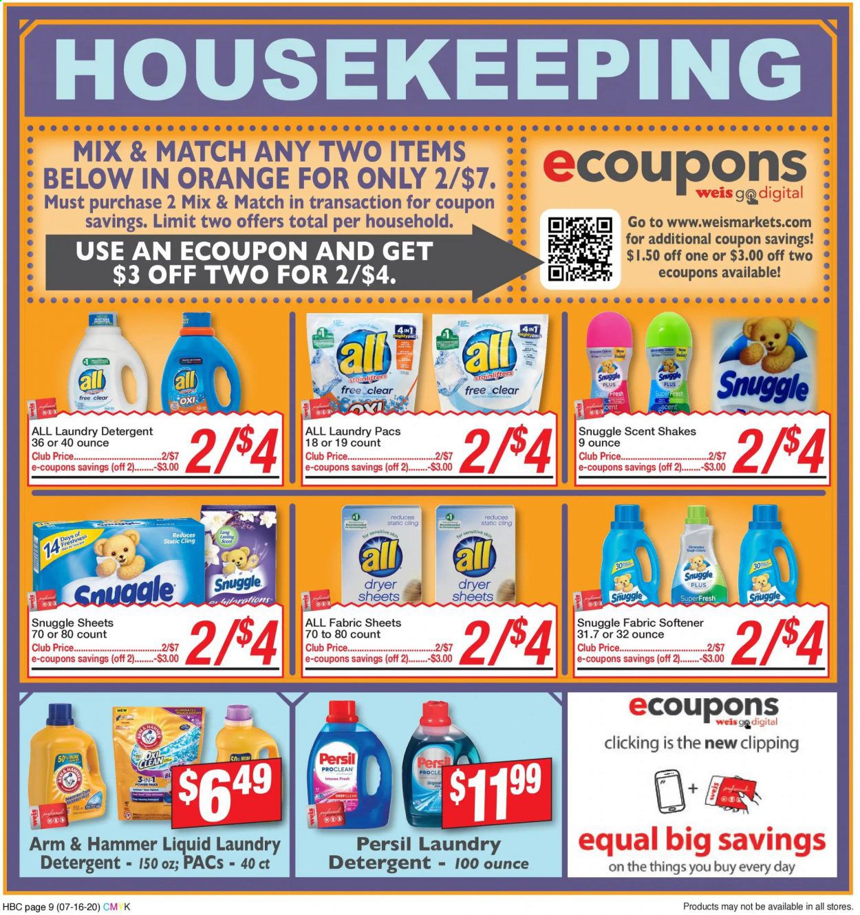 Weis Weekly Ad July 16 to August 27