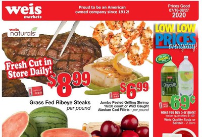 Weis Weekly Ad July 16 to August 27