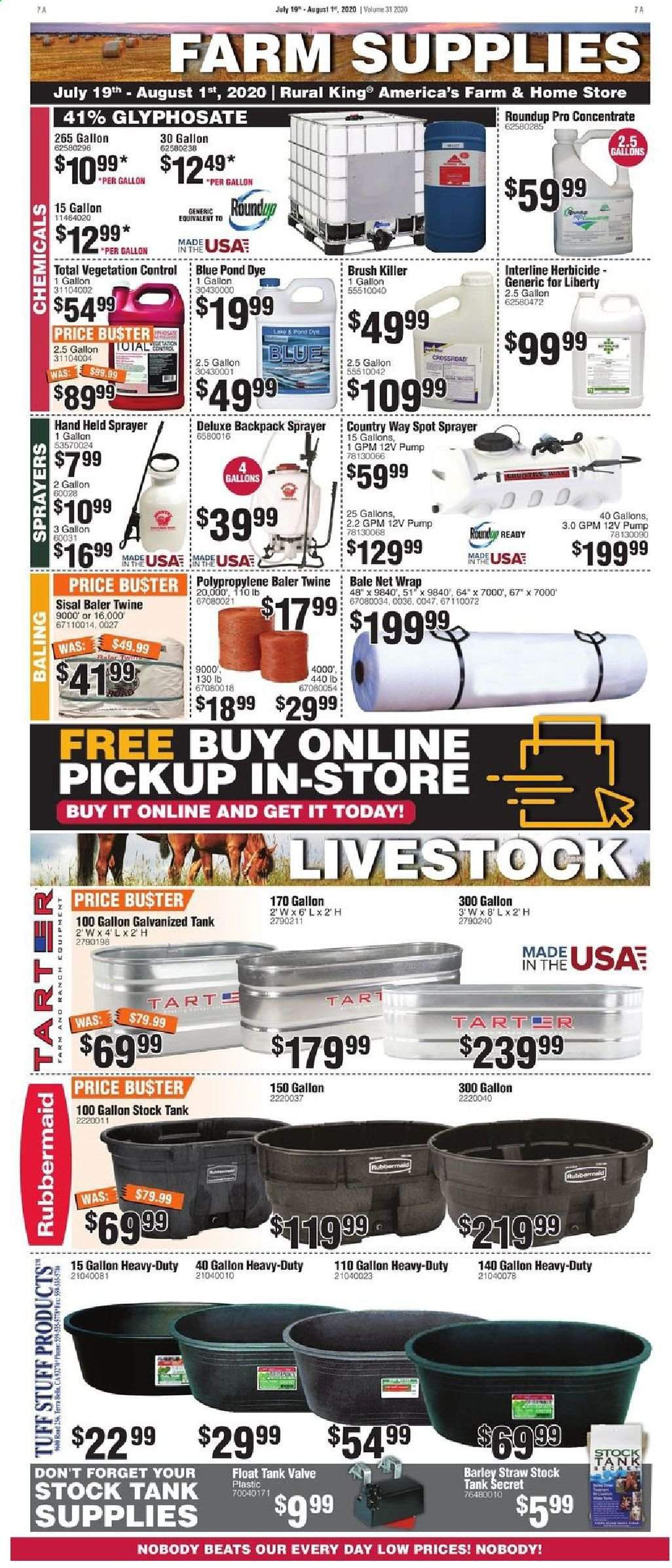 Rural King Weekly Ad July 19 to August 1