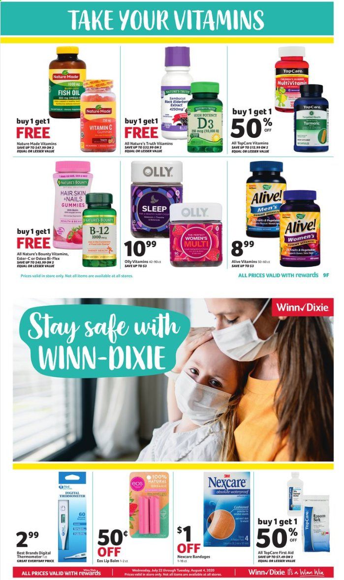 Winn Dixie Weekly Ad July 22 to August 4