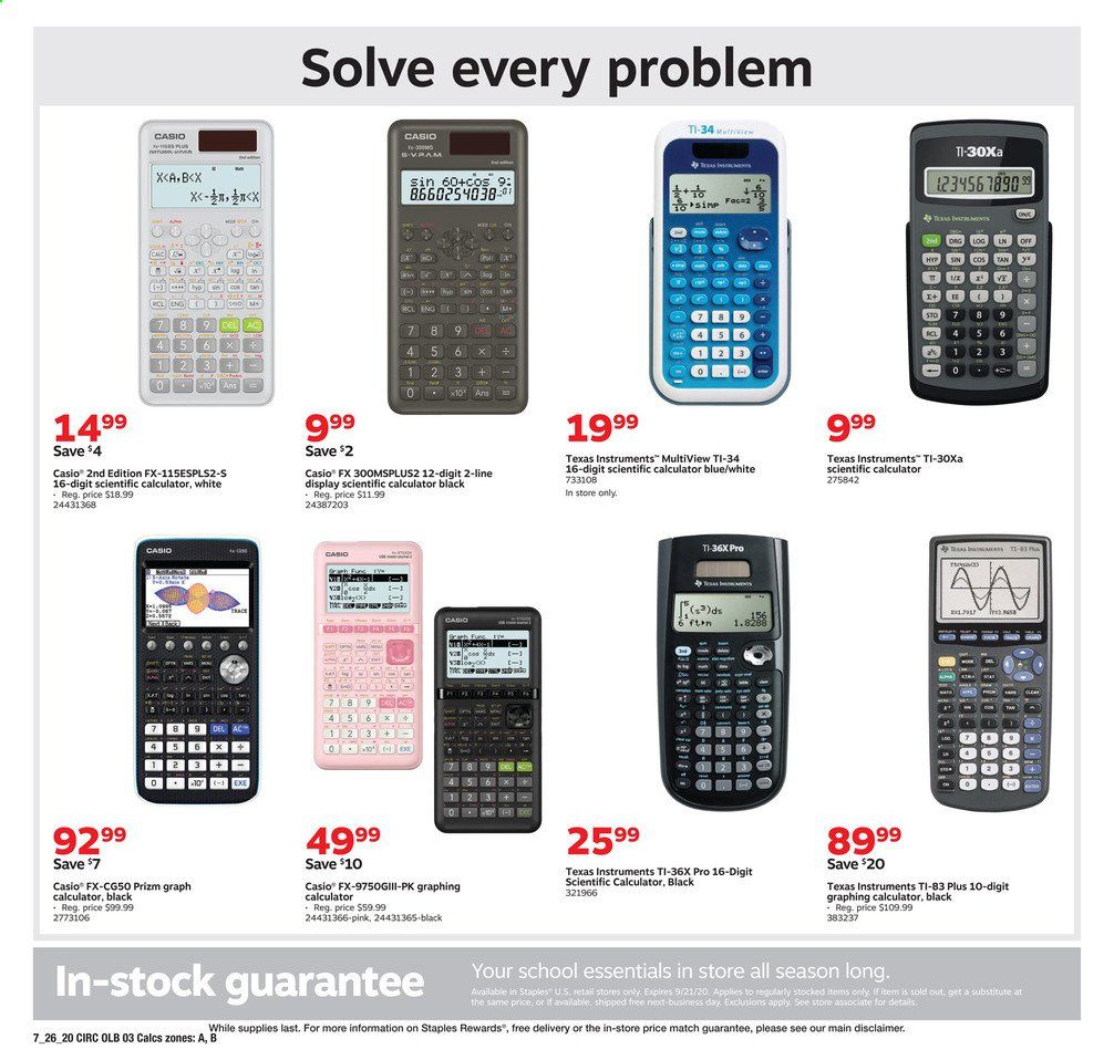 Staples Weekly Ad July 26 to August 1