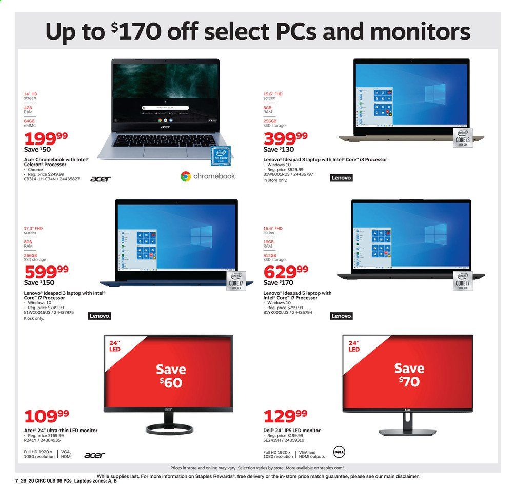 Staples Weekly Ad July 26 to August 1