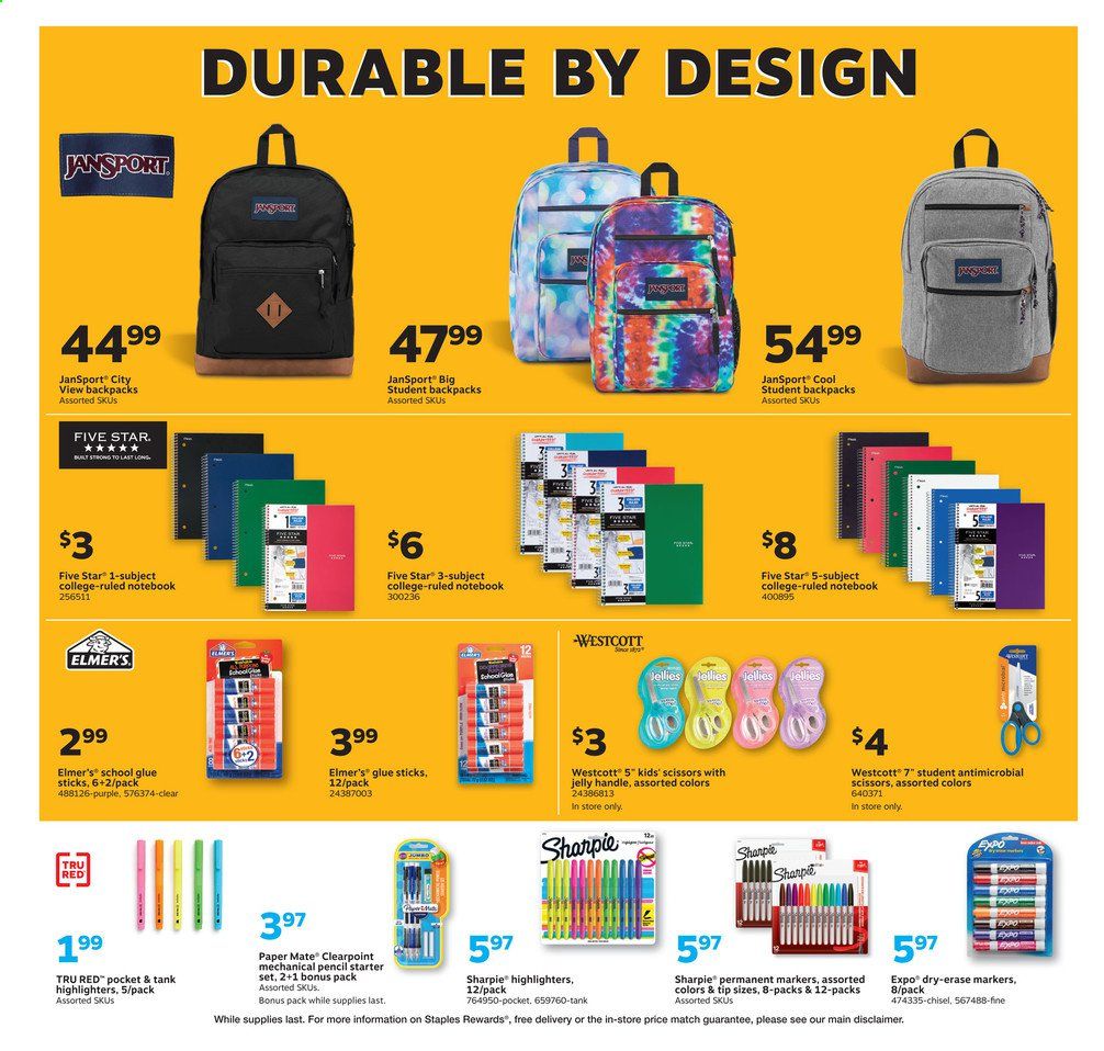 Staples Weekly Ad July 26 to August 1