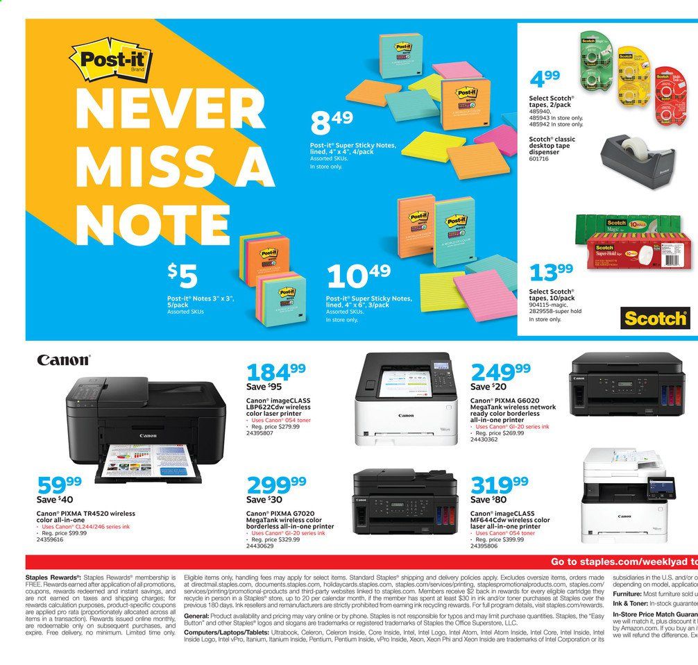 Staples Weekly Ad July 26 to August 1