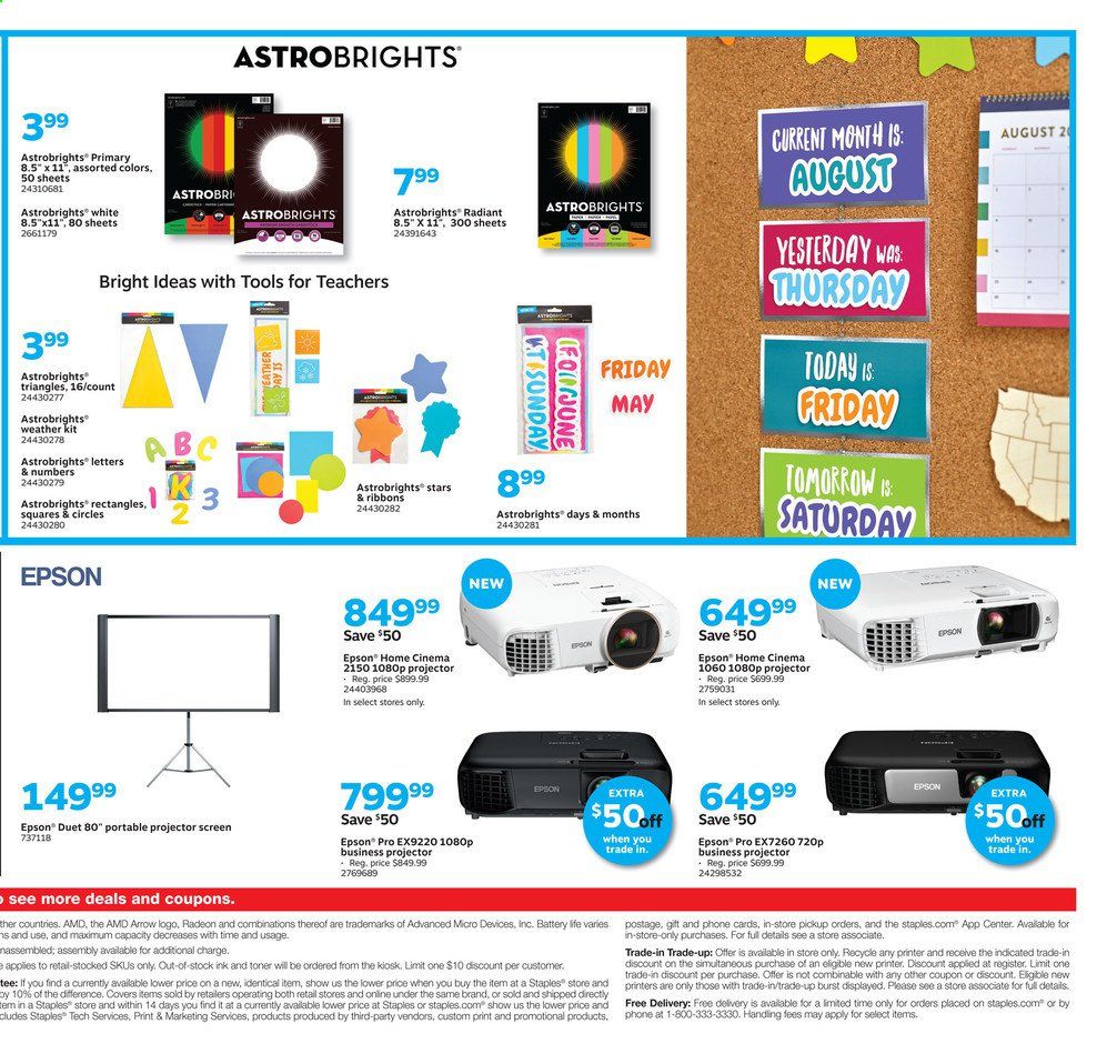 Staples Weekly Ad July 26 to August 1