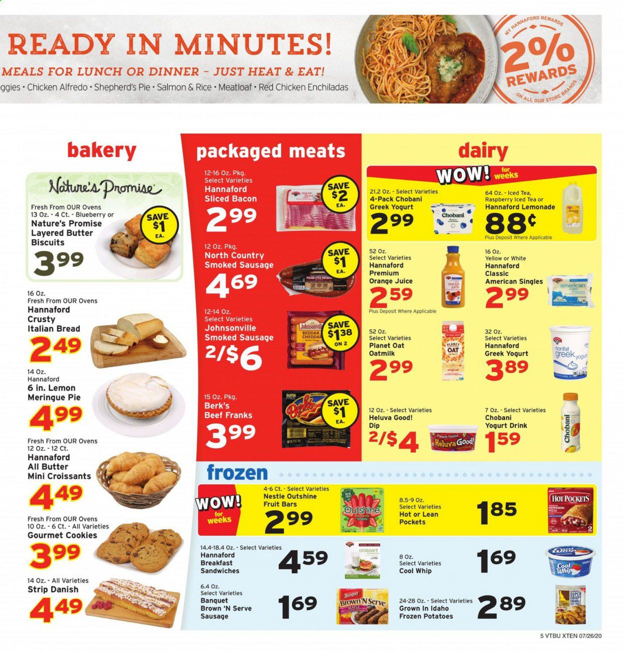 Hannaford (VT) Weekly Ad July 26 to August 1