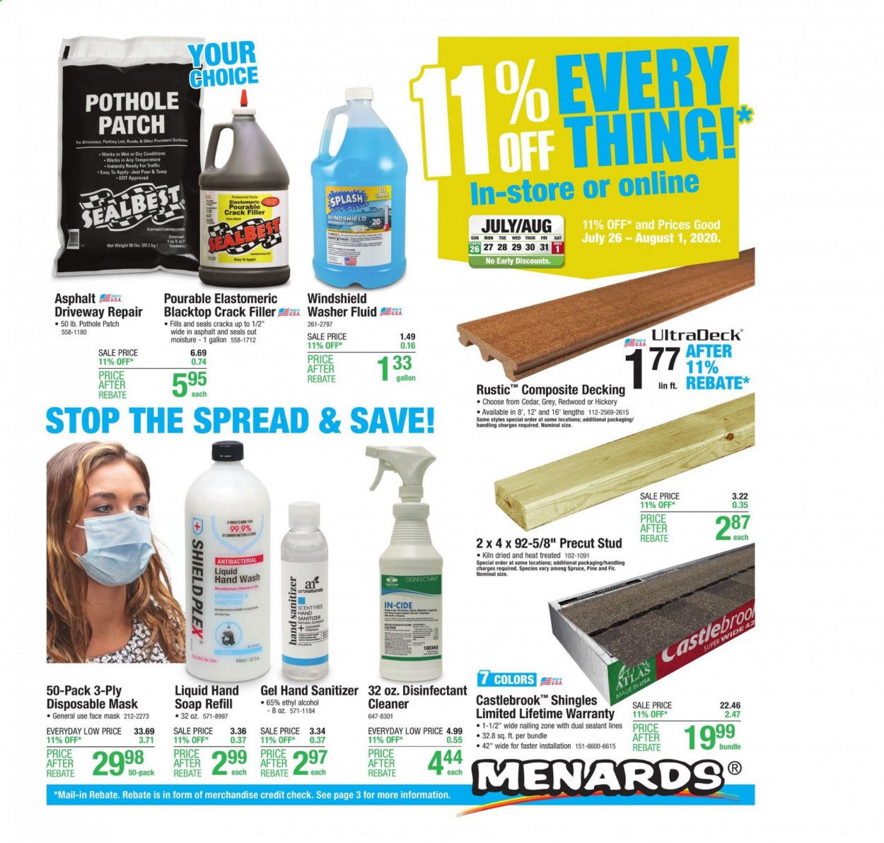 Menards Weekly Ad July 26 to August 1
