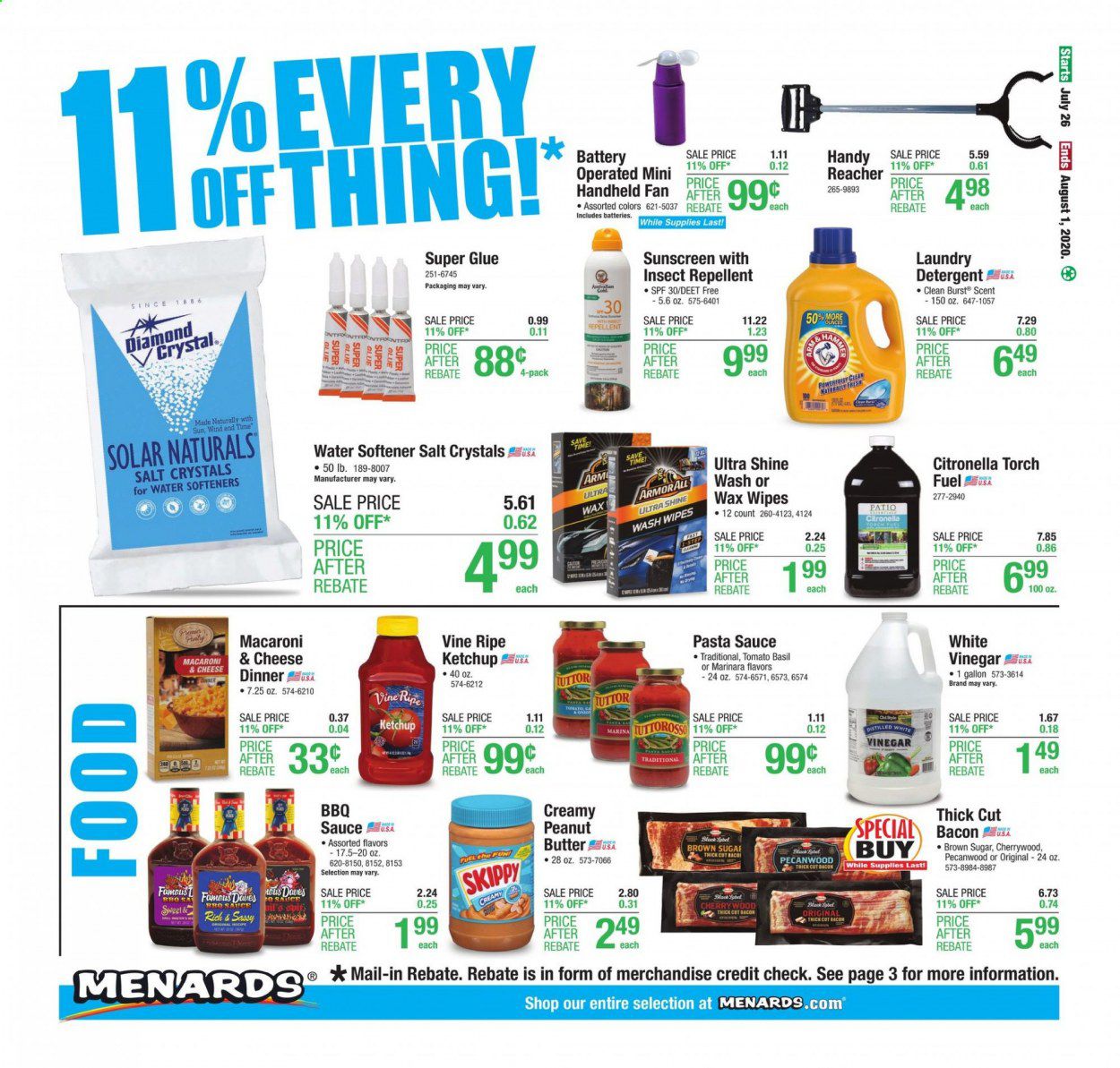 Menards Weekly Ad July 26 to August 1
