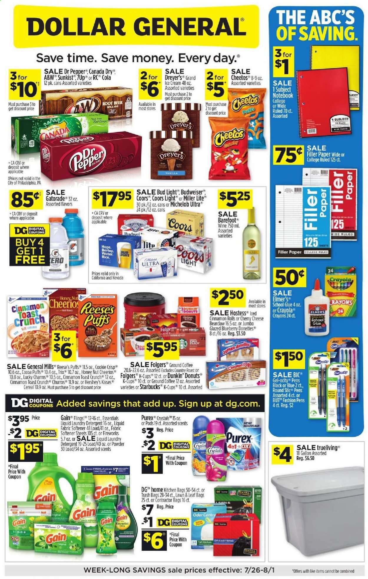 Dollar General Weekly Ad July 26 to August 1