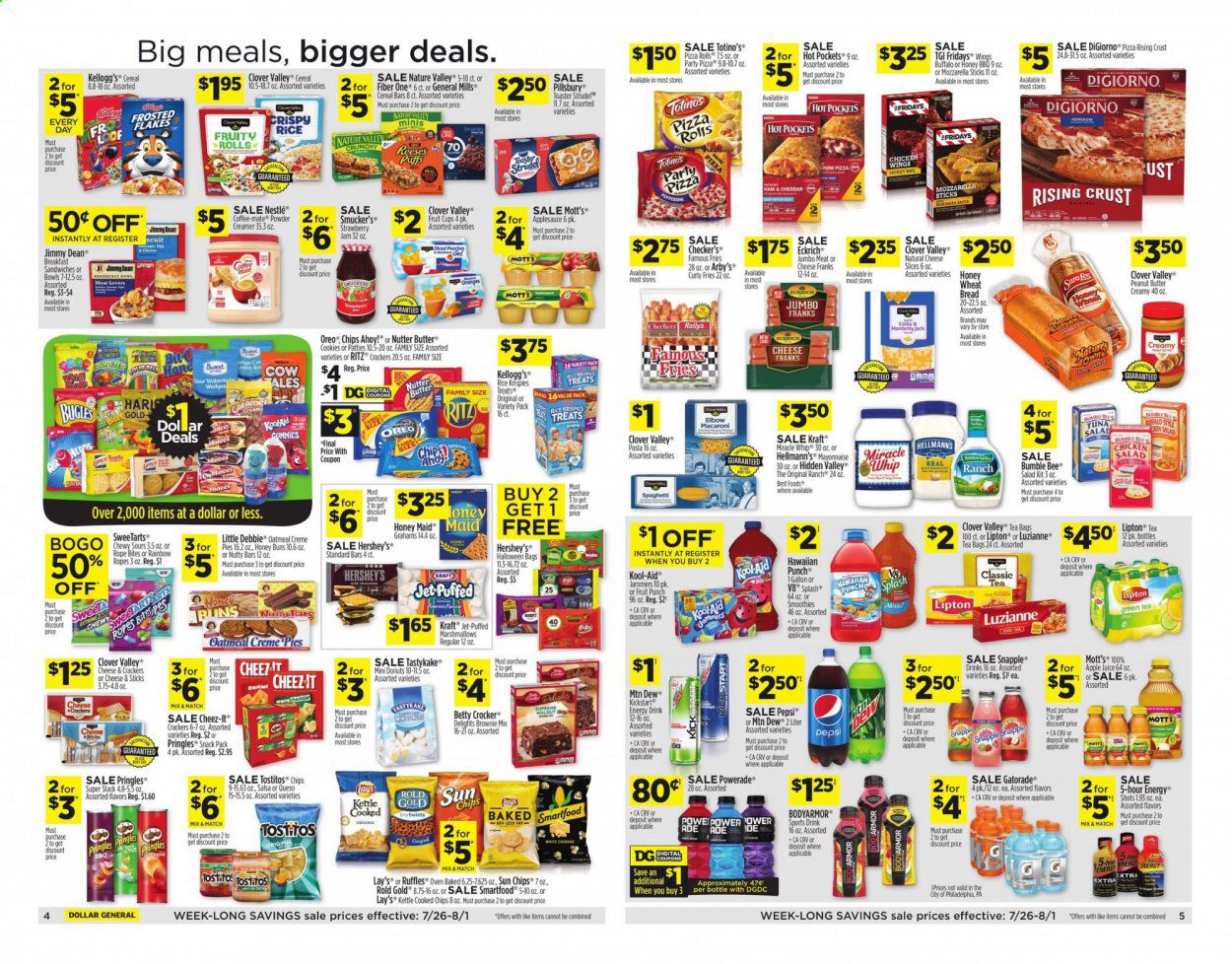 Dollar General (IA, LA, MI, MN, NJ, NY, OH, OK, PA) Weekly Ad July 26 to August 1