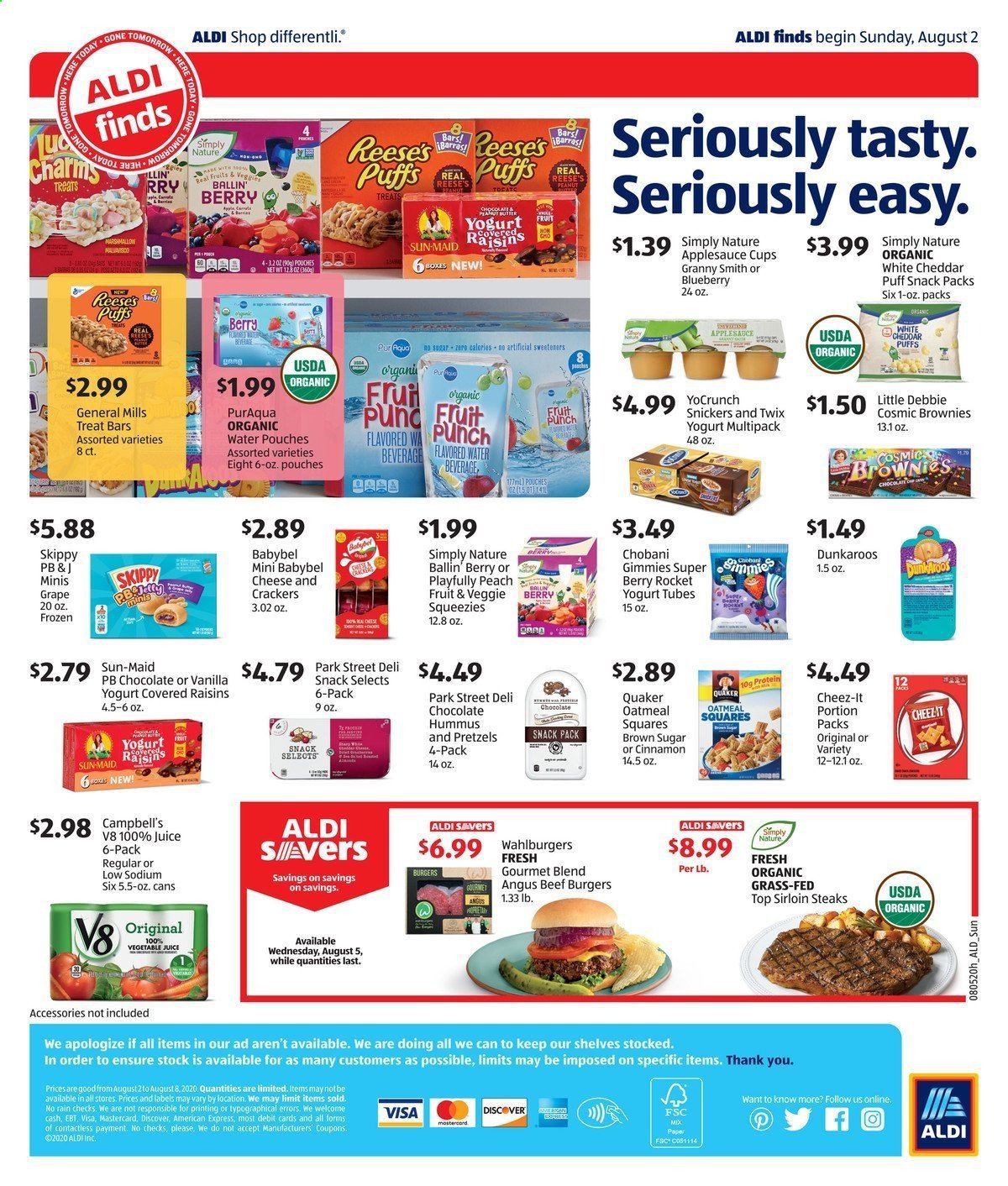 ALDI Weekly Ad August 2 to August 8