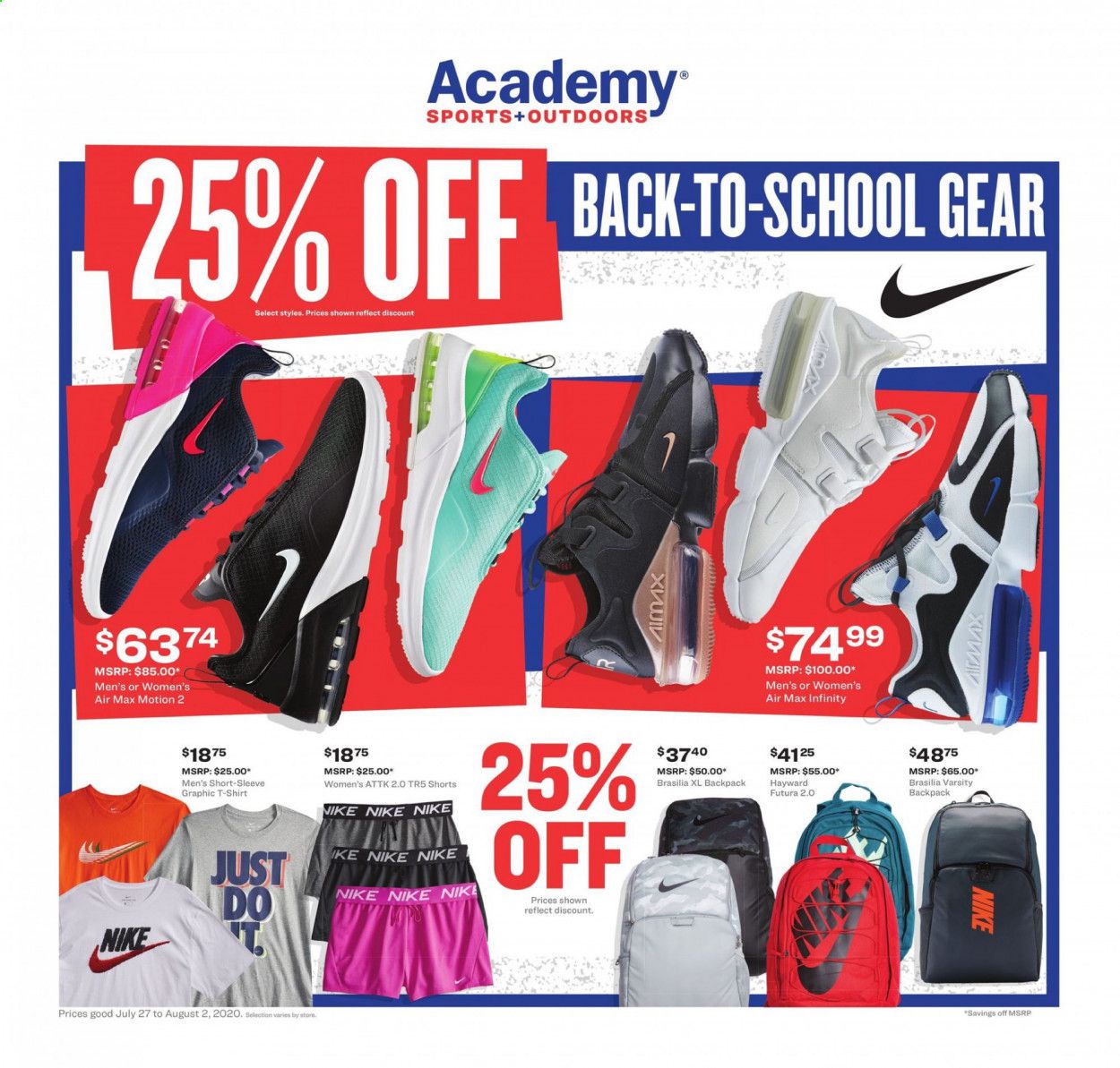 Academy Sports Weekly Ad July 27 to August 2