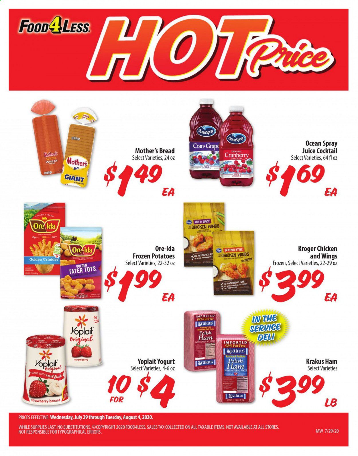 Food 4 Less (IL) Weekly Ad July 29 to August 4