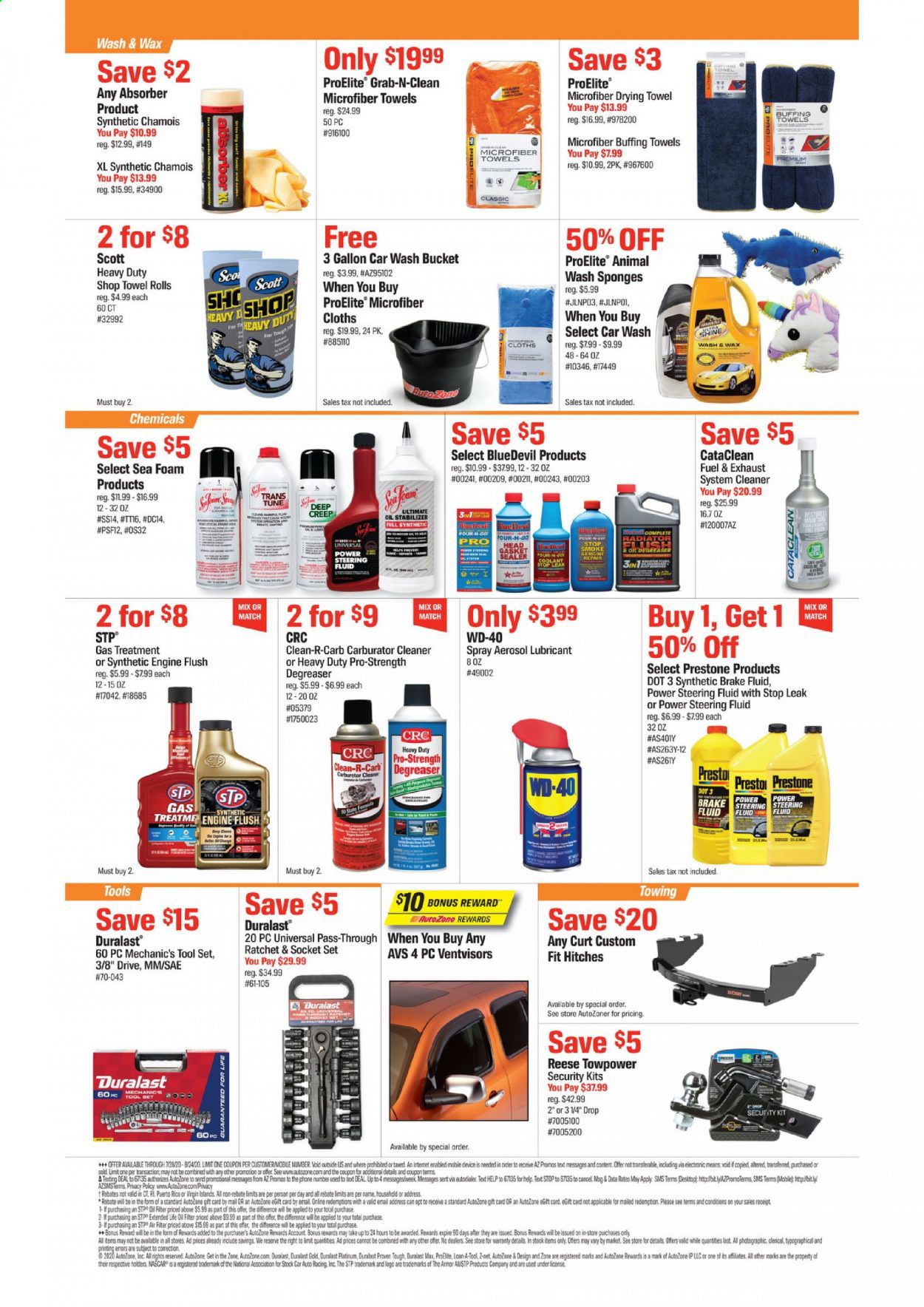 Autozone Weekly Ad July 28 to August 24