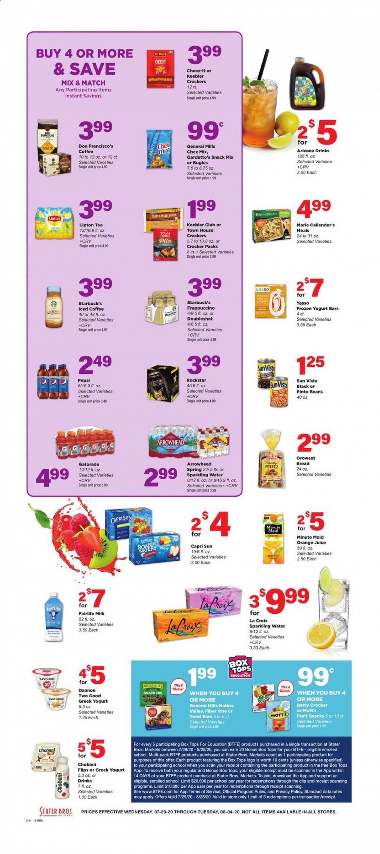 Stater Bros. Weekly Ad July 29 to August 4