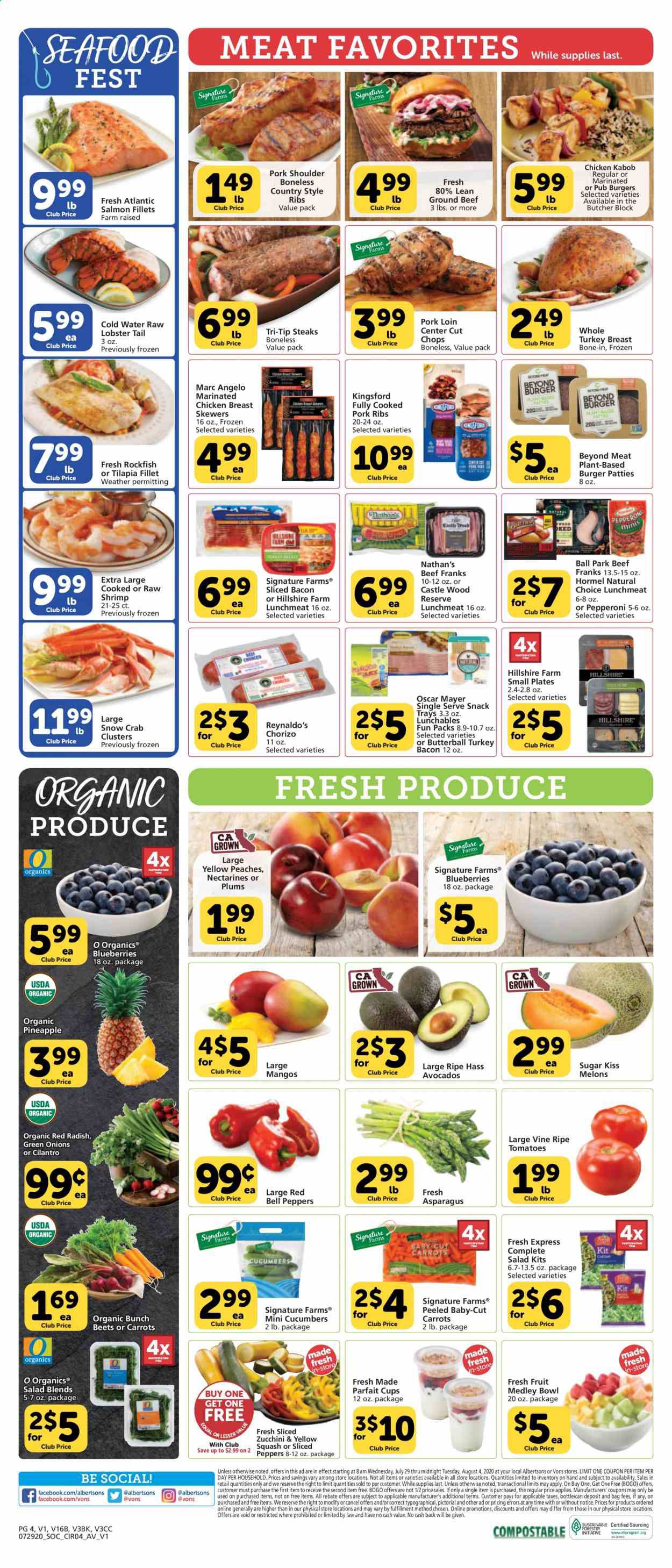 Vons Weekly Ad July 29 to August 4