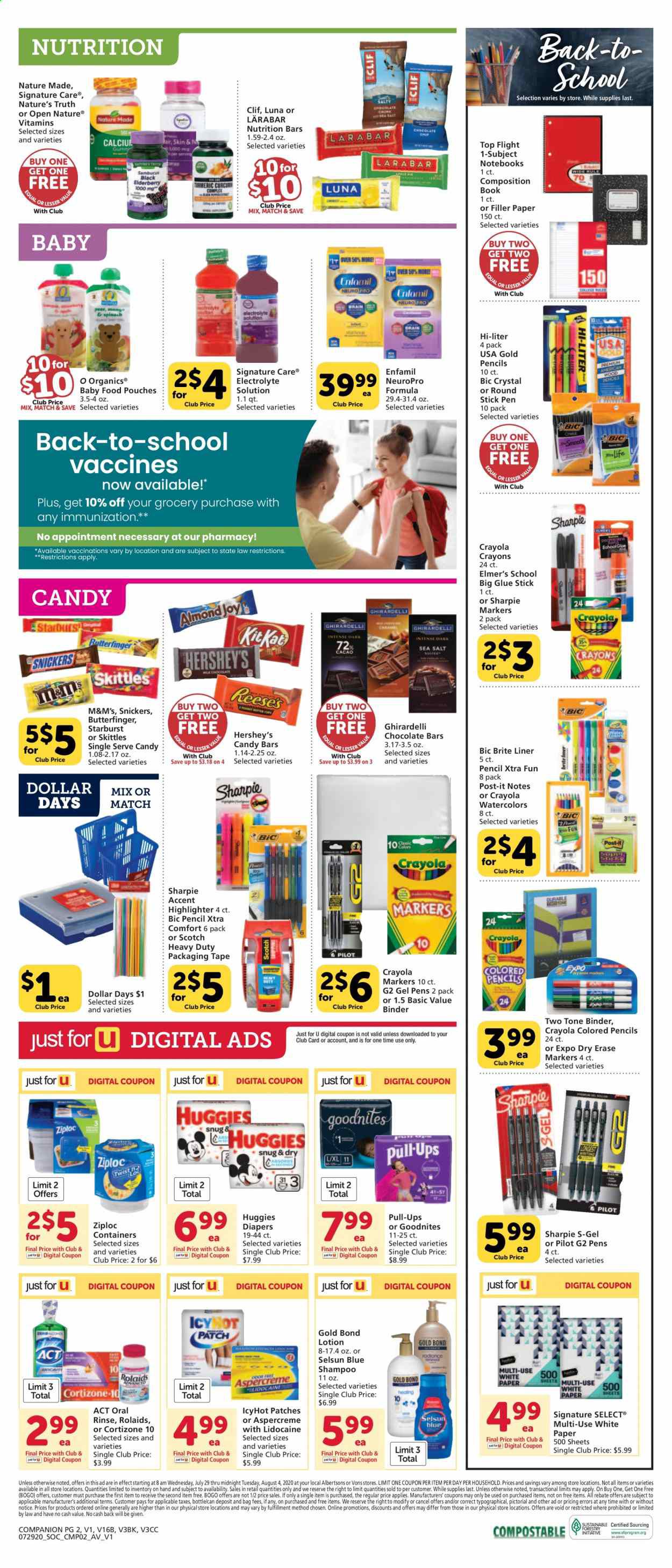 Albertsons Weekly Ad July 29 to August 4