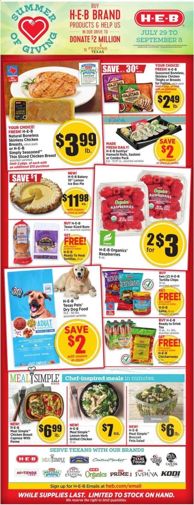H-E-B Weekly Ad July 29 to August 4