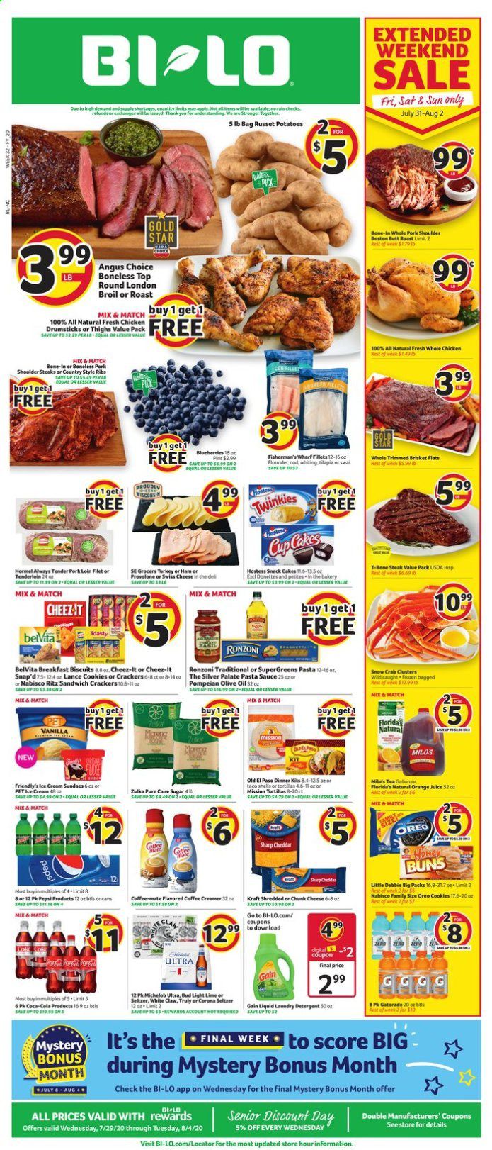 BI-LO (NC) Weekly Ad July 29 to August 4