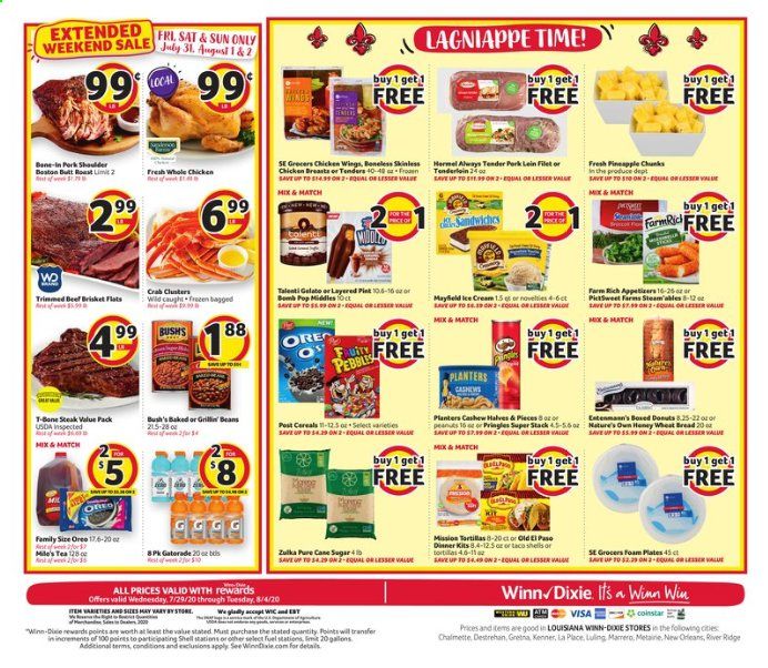 Winn Dixie (LA) Weekly Ad July 29 to August 4