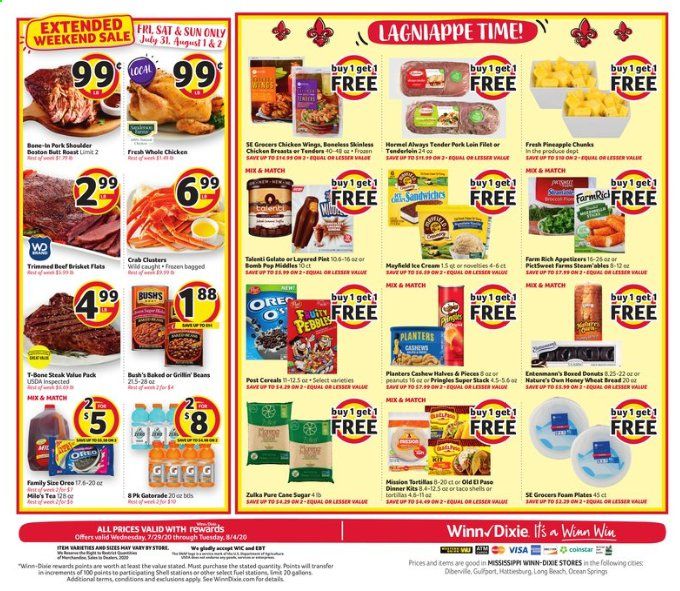 Winn Dixie (MS) Weekly Ad July 29 to August 4