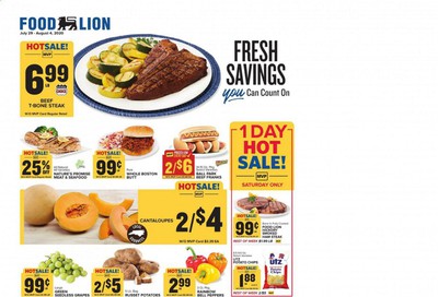Food Lion (NC) Weekly Ad July 29 to August 4