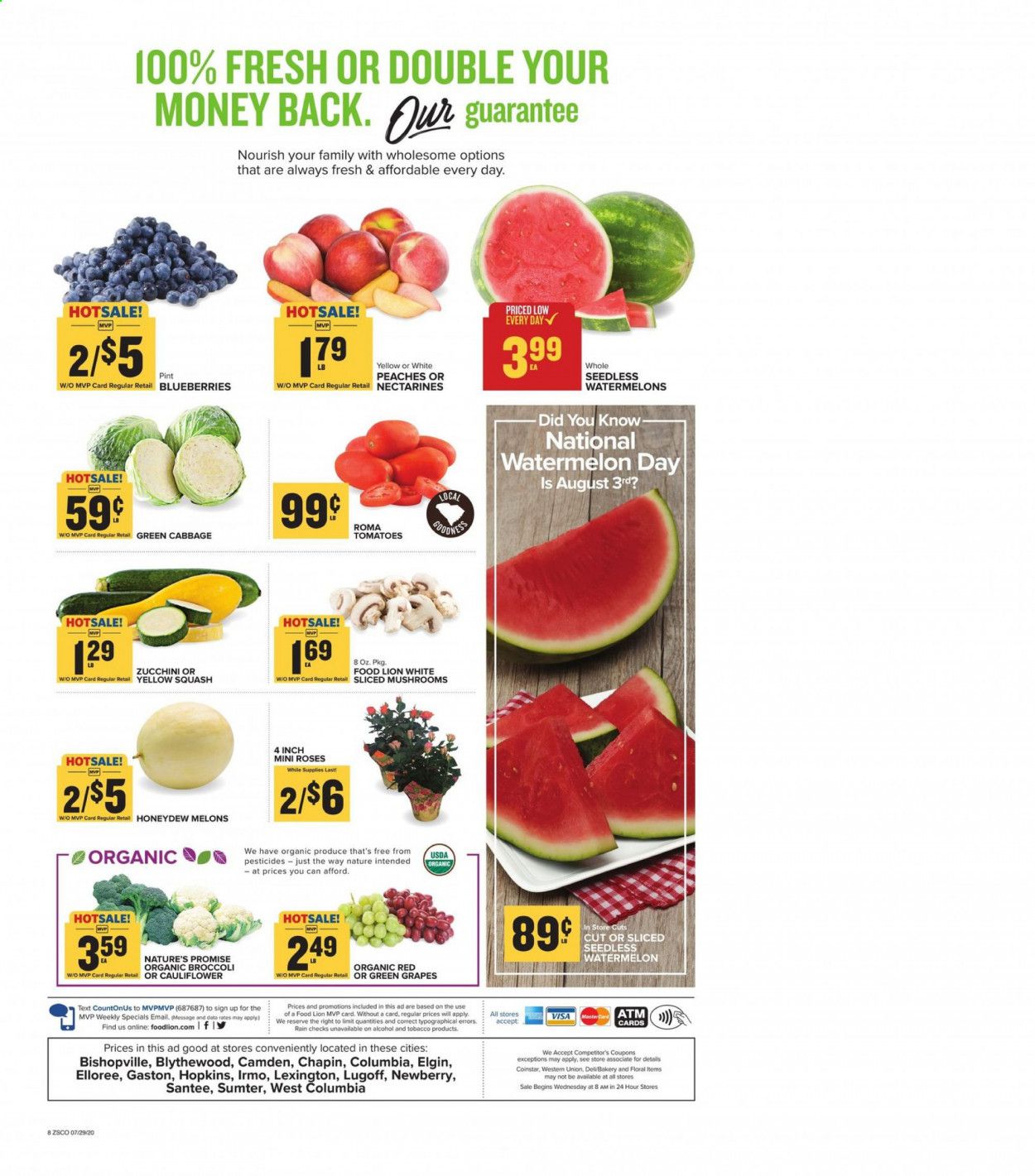 Food Lion (SC) Weekly Ad July 29 to August 4