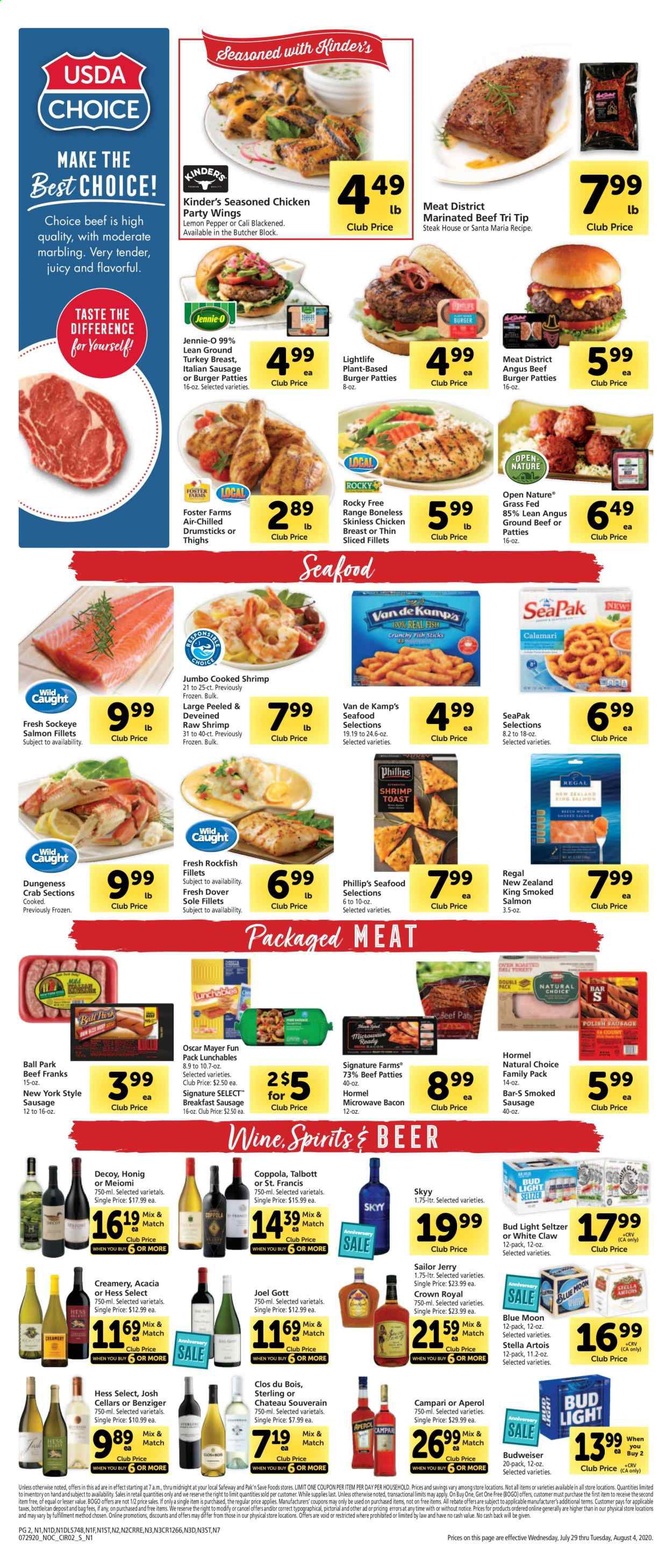 Safeway Weekly Ad July 29 to August 4