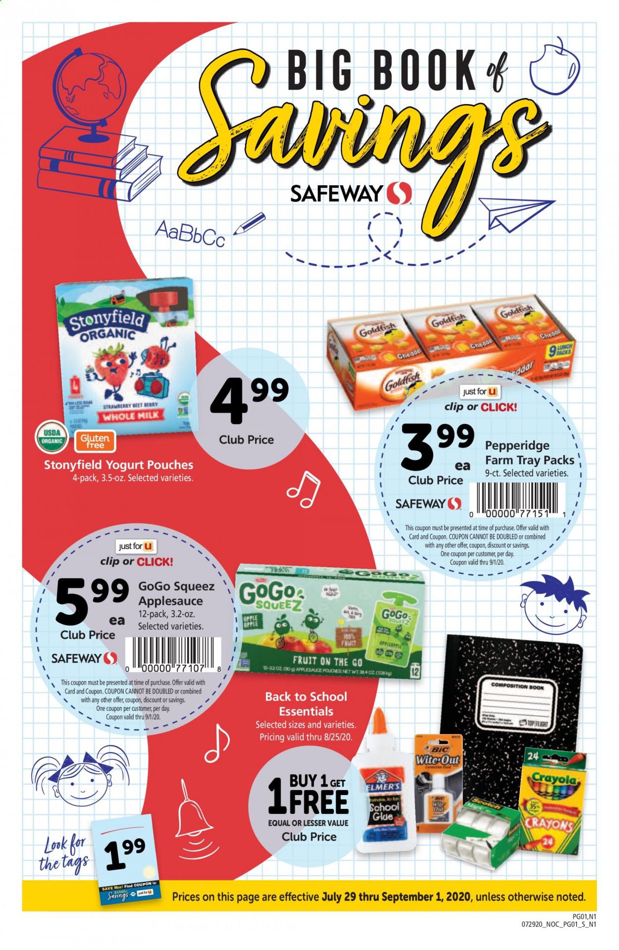 Safeway Weekly Ad July 29 to September 1