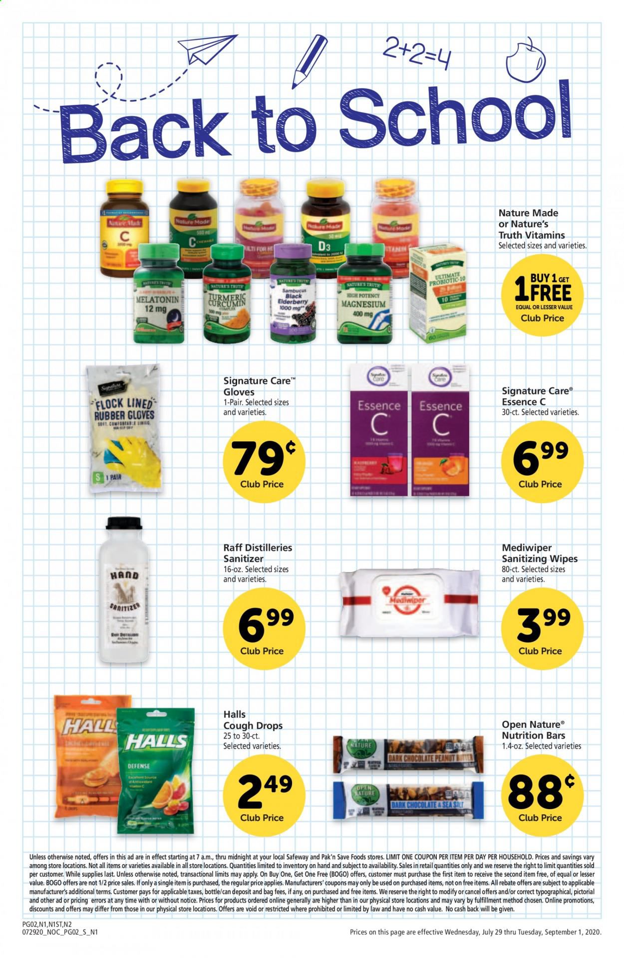 Safeway Weekly Ad July 29 to September 1