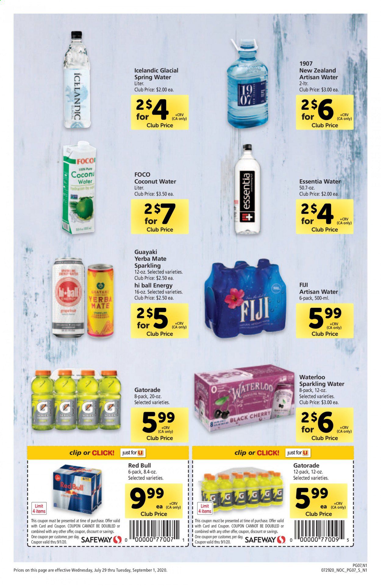 Safeway Weekly Ad July 29 to September 1