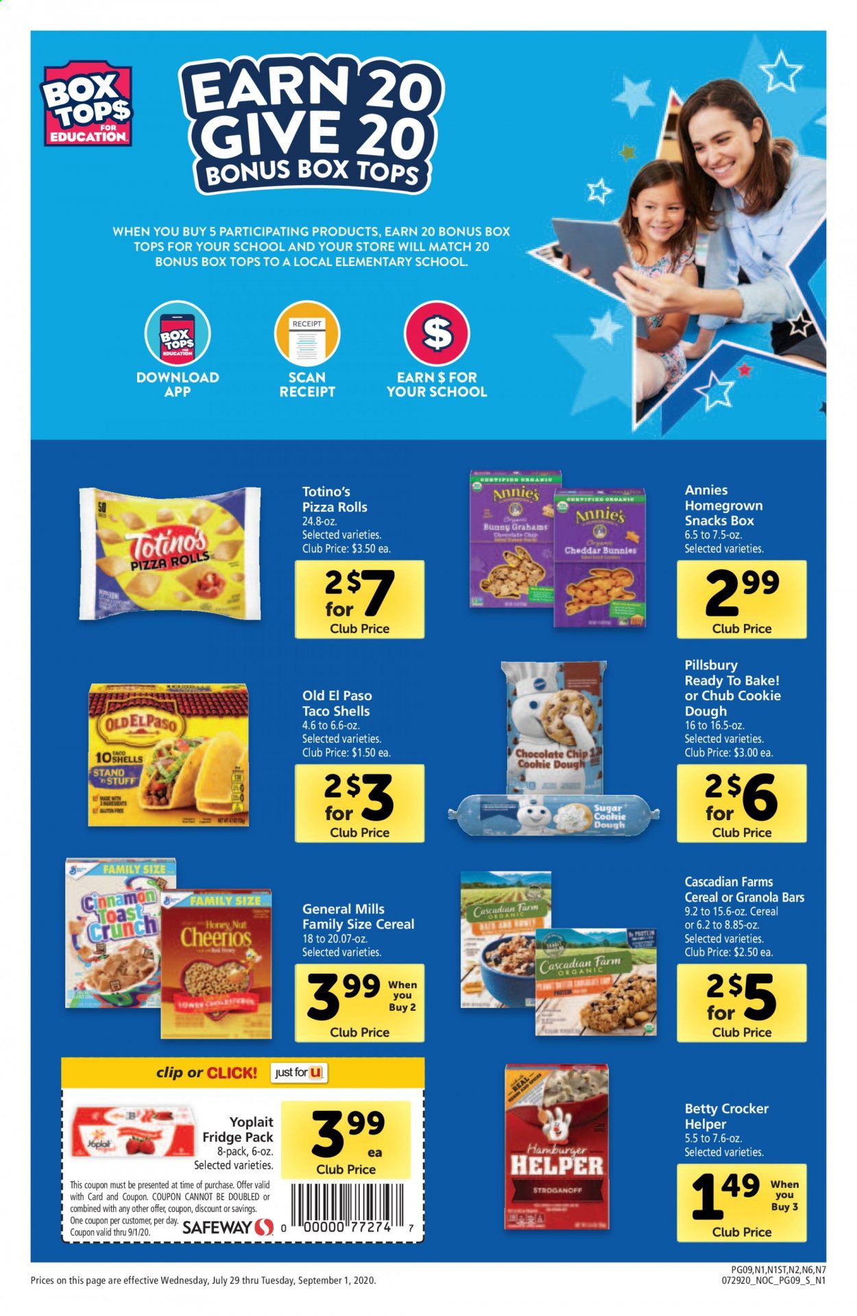 Safeway Weekly Ad July 29 to September 1