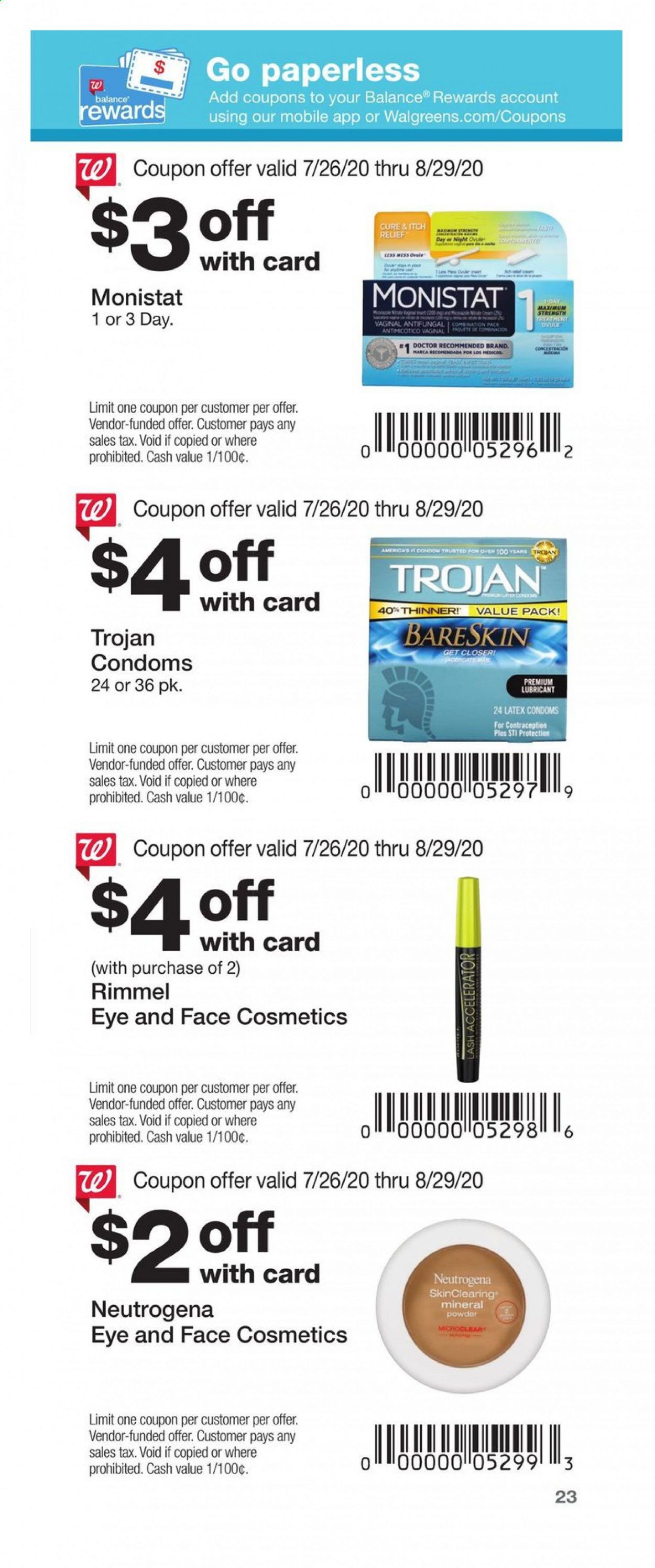 Walgreens Weekly Ad July 26 to August 29