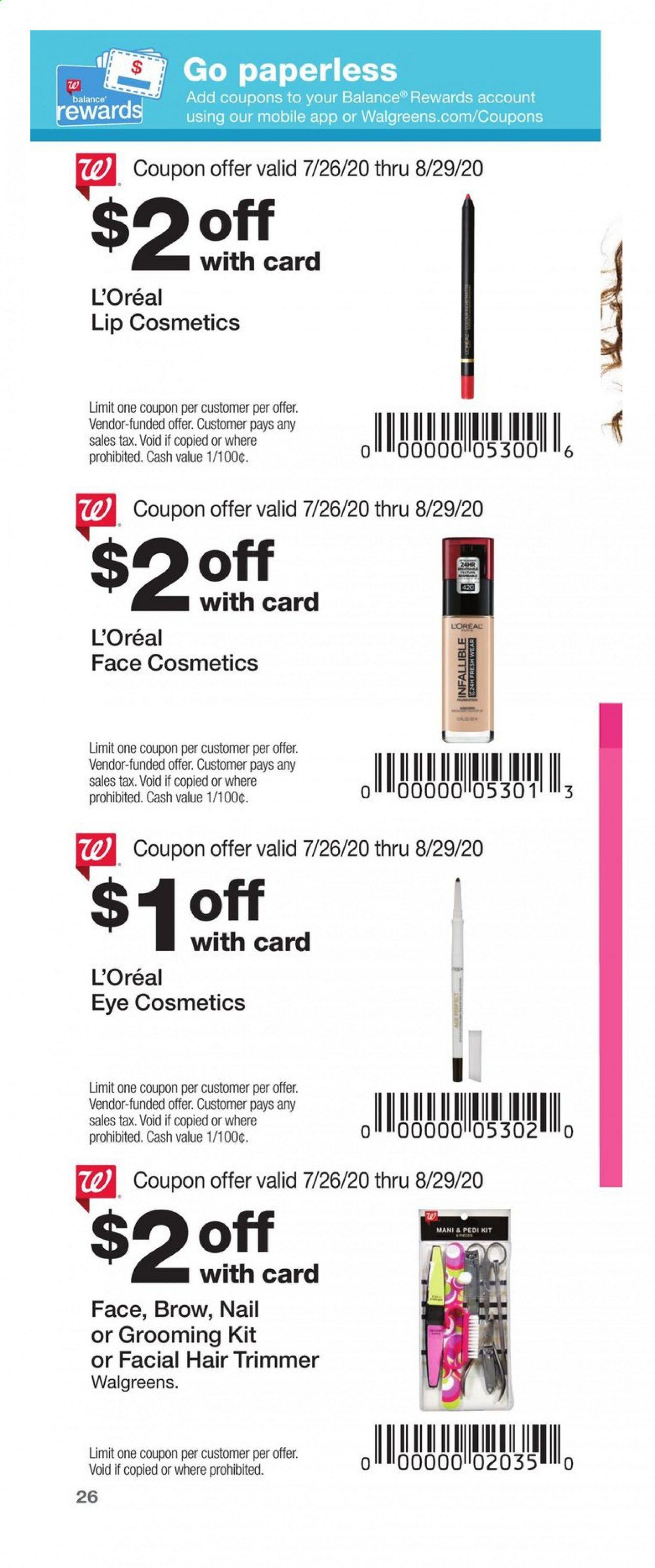 Walgreens Weekly Ad July 26 to August 29
