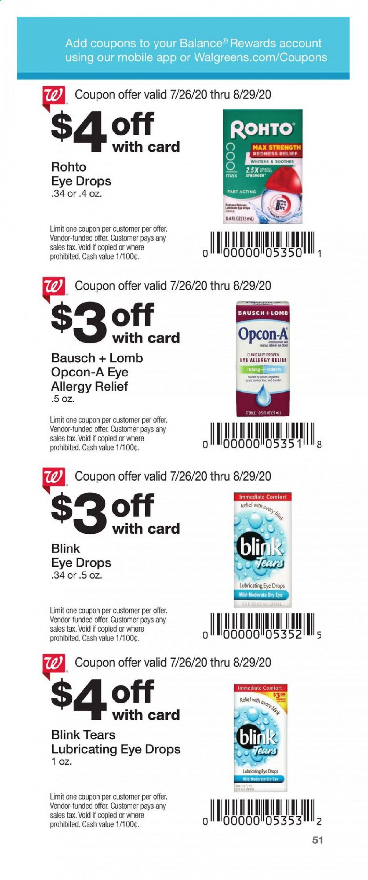 Walgreens Weekly Ad July 26 to August 29