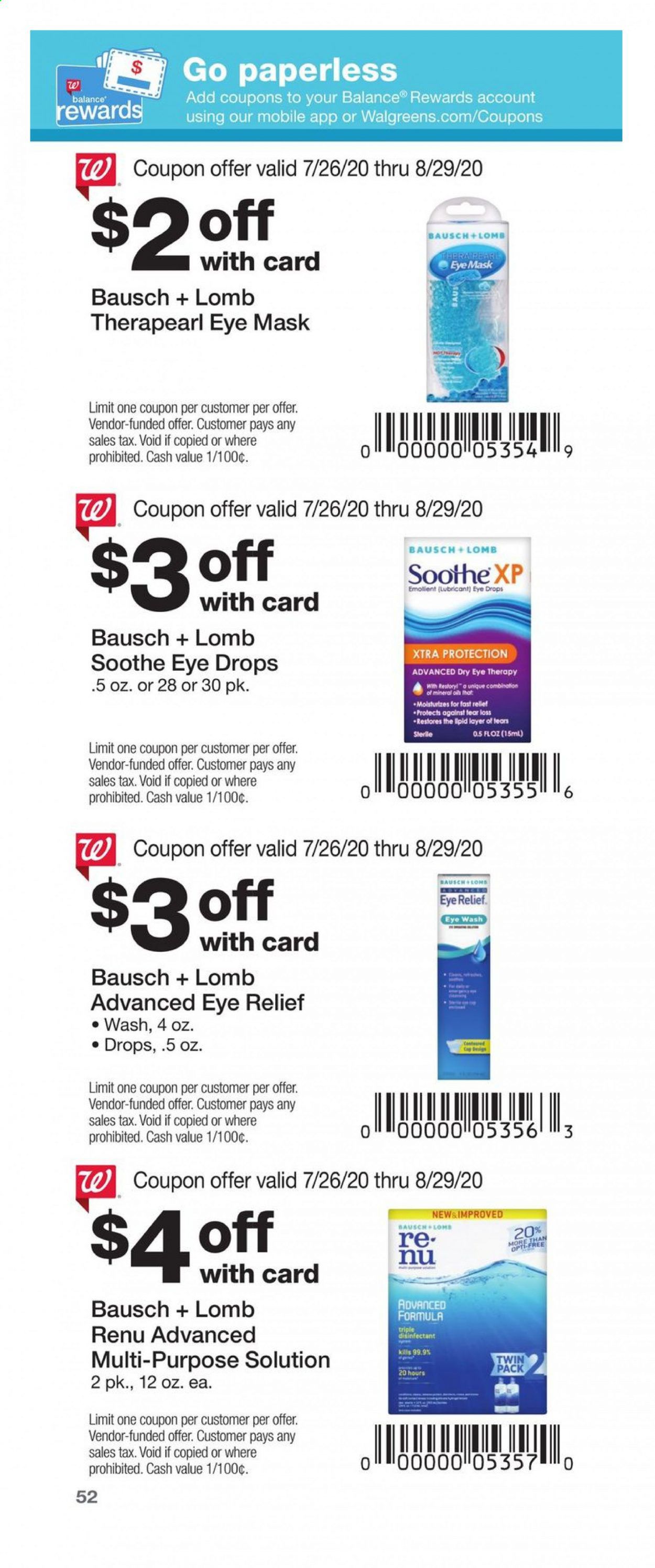 Walgreens Weekly Ad July 26 to August 29