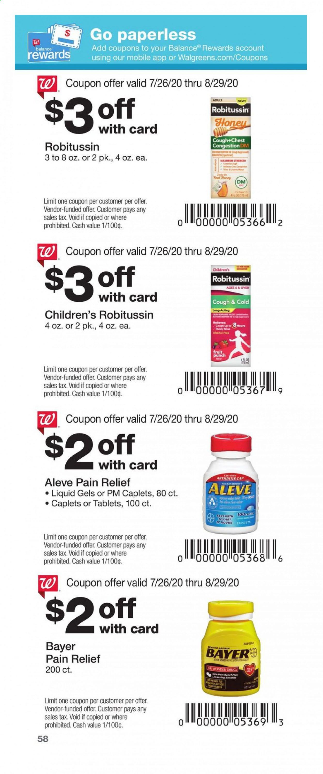 Walgreens Weekly Ad July 26 to August 29